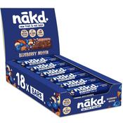 Nakd. Raw Fruit &amp; Nut Bars Blueberry Muffin 18x35g image