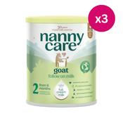 Nannycare Follow On Goat Milk Formula Stage 2 800g x3