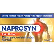 Naprosyn Pain Relief 250mg Gastro Resistant Naproxen 9 Tablets image
