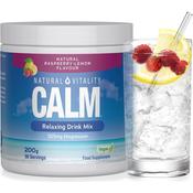Natural Vitality Calm Relaxing Drink Mix Raspberry Lemon Flavour 200g image