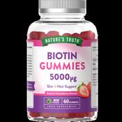 Nature's Truth Biotin 5000ug Natural Strawberry Flavour  60 Tablets