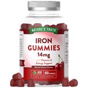 Nature's Truth Cherry Flavour Iron Gummies 14mg 60 Pack image