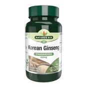 Natures Aid Korean Ginseng 40mg (600mg equiv) 90 Tablets