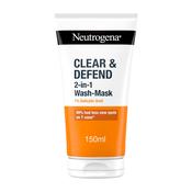 Neutrogena Clear &amp; Defend 2 in 1 Wash-Mask 150ml image