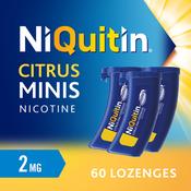 NiQuitin Minis 2mg Citrus Lozenges 60 Pack