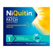 NiQuitin Step One Clear Patches 21mg 14 Pack image