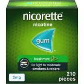 Nicorette Freshmint Gum 2mg 210 Pieces