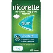 Nicorette Icy White Gum 2mg 105 Pieces image