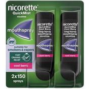 Nicorette Quickmist Mouthspray Cool Berry 1mg Duo Pack