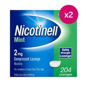 Nicotinell 2mg Mint Lozenges 204 Pieces x 2 image