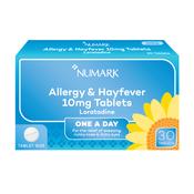 Numark Allergy &amp; Hayfever Loratadine 10mg 30 Tablets image