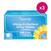 Numark Allergy &amp; Hayfever Loratadine 10mg 90 Tablets image