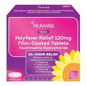 Numark Fexofenadine 120mg 30 Tablets