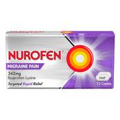 Nurofen 342mg for Migraine 12 Caplets image