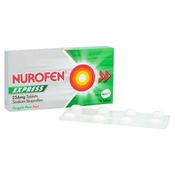 Nurofen Express Ibuprofen 256mg 16 Tablets image