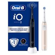 Oral-B iO2 Night Black - Calm Pink Electric Toothbrush Duo image