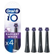 Oral-B iO Radiant White Black Brush Heads 4 Pack image