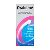 Oraldene Medicated Relief Mouthwash for Mouth &amp; Throat Infections 200ml