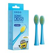 Ordo Sonic Kids Battery Brush Heads - Minions Blue 2 Pack