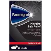 Panmigrol Migrane  250/65mg 20 Capsules