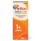 Piriton Hayfever &amp; Allergy Relief Syrup for Children 150ml image