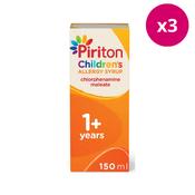 Piriton Hayfever &amp; Allergy Relief Syrup x 3