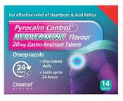 Pyrocalm Control Omeprazole 20mg Peppermint Flavour 14 Tablets