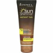 Rimmel Water Resistant Instant Tan Wash Off Medium Shimmer 125ml image