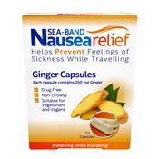 Sea-Band Nausea Relief Ginger Capsules 20 Capsules