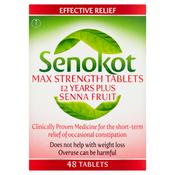 Senokot Max Strength (12 Years Plus) 48 Tablets image
