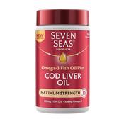 Seven Seas Cod Liver Oil Maximum Strength 60 Capsules image
