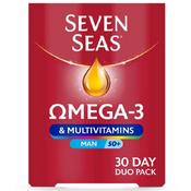 Seven Seas Omega 3 &amp; Multivitamins Man 50+ 30 Tabs + 30 Capsules image