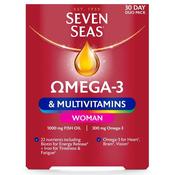 Seven Seas Omega 3 &amp; Multivitamins Woman 30 Capsules + 30 Tablets
