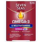 Seven Seas Omega 3 &amp; Multivitamins Woman 50+ 30 Capsules + 30 Tablets