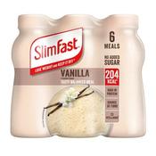 SlimFast Milkshake Multipack Bottle Vanilla 6x325ml