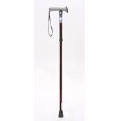Soft Grip Folding Walking Stick - Red Crackle image