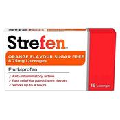 Strefen Orange Sugar Free Lozenges 16s image