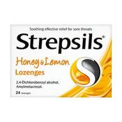 Strepsils Honey &amp; Lemon Lozenges 24 Pack