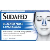 Sudafed Blocked Nose &amp; Sinus 16 Capsules image