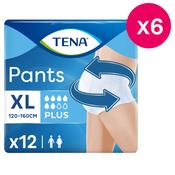 TENA Incontinence Pants Plus XL Size 12 Pack x6 image