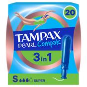 Tampax Pearl Compak Super Tampons with Applicator 20 Pack image