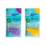 TePe Interdental Brushes Original Yellow 8s &amp; Original Purple 8s