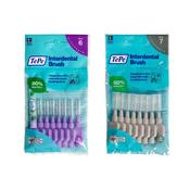 TePe Interdental Brushes Original Purple 8s &amp; Original Grey 8s