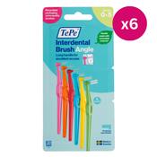 TePe Interdental Brushes Angle Mixed Size 0-5 6pcs x6 image