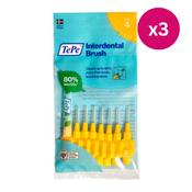 TePe Interdental Brushes Original Yellow 8 x 0.7mm Brushes x3 image