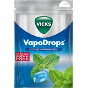 VICKS VapoDrops sugar free vegan lozenges with menthol oil