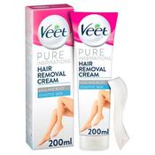 Veet Pure Inspirations Legs &amp; Body Hair Removal Cream for Sensitive Skin 200ml