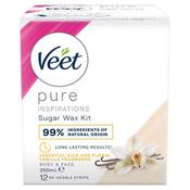 Veet Pure Inspirations Oriental Hot Wax Body &amp; Face Essential Oils &amp; Floral Vanilla 250ml image
