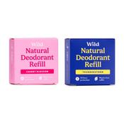 Wild Cherry Blossom Deodorant  + Thunderstorm Deodorant Refill 40g x 2