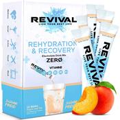 Revival Rehydration &amp; Recovery ZERO Electrolyte Drink - Peach Iced Tea 12 Pack